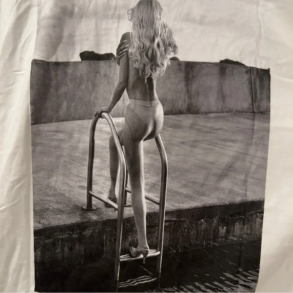 Wolford White Graphic Short Sleeve Tee - Picture 10 of 15